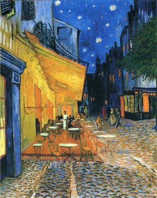 Café Terrace at Night is an 1888 oil painting by the Dutch artist Vincent van Gogh.