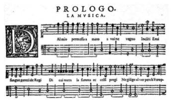 L'Orfeo, by Claudio Monteverdi, a libretto by Alessandro Striggio